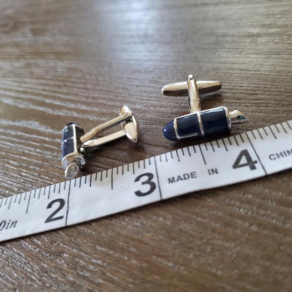 Stainless Steel Fountain Pen Cuff Links - Picture 5 of 5